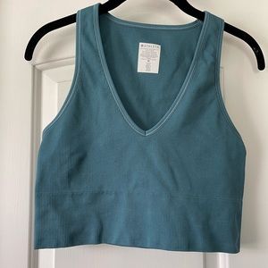Athleta Aurora Seamless crop rib tank